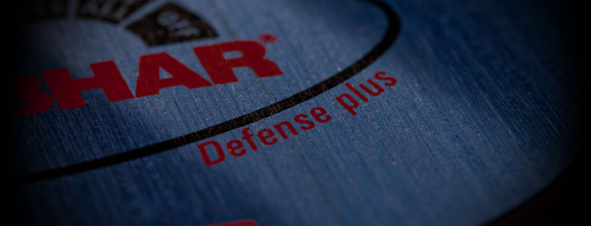 Tibhar Defense Plus asztalitenisz-ütőfa nagyított 